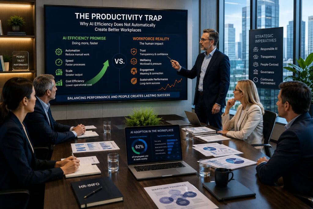 The Productivity Trap: Why AI Efficiency Does Not Automatically Create Better Workplaces