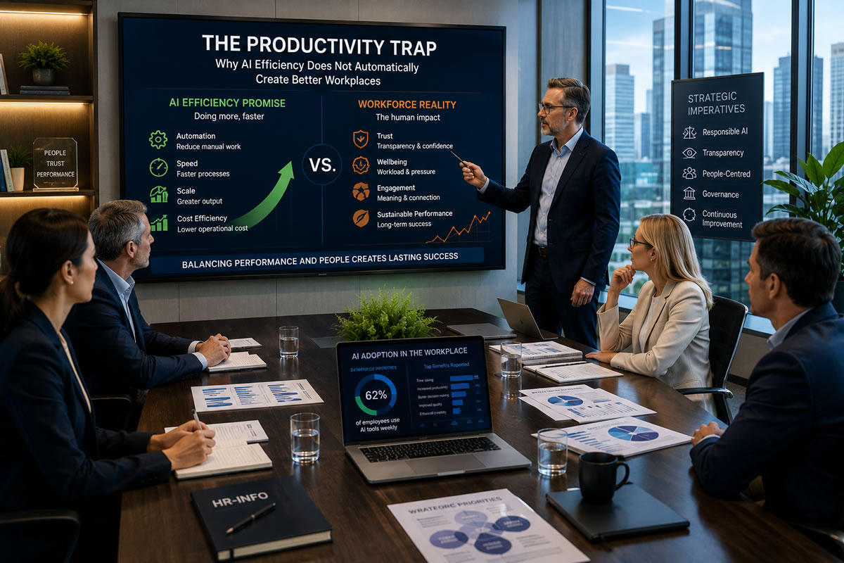 The Productivity Trap Why AI Efficiency Does Not Automatically Create Better Workpla